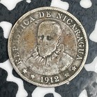1912 Nicaragua 10 Centavos Lot n0611 Silver 