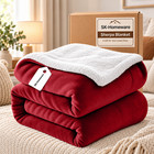 480gsm Heavy Sherpa Fleece Blanket Double-sided Warm Throw  Bedding Blankets