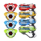 Set Of 4 Laser Tag Guns vests Multiplayer Digital Led Pistol machine Gun rocket