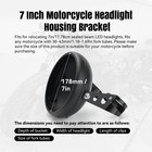 Universal 7  Motorcycle Led  Headlight Housing Bracket Headlight Bucket Mount