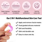 Face Scrubber2 Pcs Silicone Face Brushfacial Cleansing Brush For Exfoliatingd   