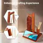 Yarn Ball Holder Magnetic Knitting Spinner For Crocheting  With Hook Storage    