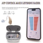Rechargeable Bluetooth App Hearing Aids For Seniors With Noise Cancelling Otc