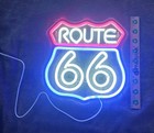 Historic Route 66 Neon Bar Sign Man Cave