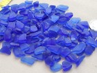 Damage Genuine Beach Sea Glass Surf Tumbled Cobalt Blue Small Mosaic Craft V07