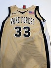 Game Worn Used Wake Forest Demon Deacons  Nike Basketball Jersey Size L  33