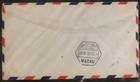 1937 Manila Philippines First Flight Airmail Cover Ffc To New York Usa Via Macao