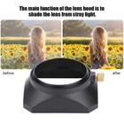Lens Hood 49mm Universal Square Lens Hood Shade Dv Lens Hood Digital Video Camer