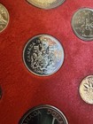 Rare 1973 Canada Double Dollar Specimen Set - Large Bust Quarter Variety  Toned