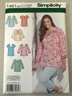 Uncut Simplicity 1461 Misses V-neck Tunic Variations  10-28  Sewing Pattern