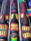 Set Of 5 40    Tiki Mask Hawaiian Wall Art Island Home Decor Bar Tropical Masks