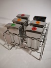 6 Stainless Steel Popsicle Molds W  Stand   5 Lids 2x4  Ice Pops