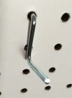  100 Pack  Angle 1 1 2  Metal Peg Garage Hanger Hooks   1 8 To 1 4 Inch Pegboard