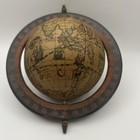 Vintage Mini World Globe Armillary Sphere Small Nautical Desk Decor Orb