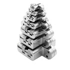 1pc Hidden Stainless Steel Door Hinge 180   Invisible Folding Barrel Hinge - New