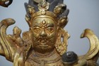 Old Tibetan Buddhism 12  30cm Gilt Cast Bronze Palden Lhamo Statue