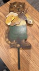 Vintage 1930s-50s Hey Diddle Diddle Cat Mechanical Rod Puppet Folk Art Theater