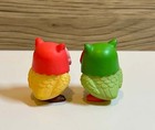 Set Of 2 Miniature Owl Animal Figurines Novelty Gift