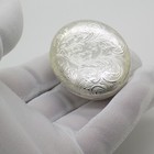 Vintage Italian Handmade Sterling Silver 925 Chiseled Oval Trinket Snuff Box