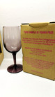 Vintage Rare Set Of 8 Majestic Plum 6 Oz Wine Glasses In Original Packaging