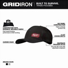 Milwaukee Gridiron Black Adjustable Fit Trucker Hat Snapback