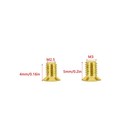 Arrerr 40 Pack Purse Turn Lock Screws Replacement Gold M3 5mm  M2 5 4mm 