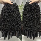 Burmese Curly 1 -3 Bundle Human Hair 100  Unprocessed Virgin Remy Hair Extension