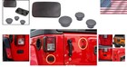 Durable Black Rubber Plugs For Wrangler Jk Models - Easy Tool-free Installation