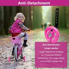 Ddjkcz Training Wheels Compatible For 12 14 16 18 20 Inch 20 Inches  Dark Red