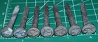 Eight 1967 Railroad Nails--pic Only Shows Seven But Eight Will Be Sent