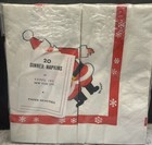 Vintage Sopps Inc  Ny Set Of 20 Dinner Napkins Santa Christmas