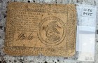 1776 Us Colonial Currency  3 Three Dollars Continental Note Circulated