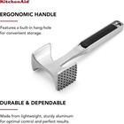 Kitchenaid Meat Tenderizer Multi-sided Pounding Tool Black Hang Hole