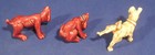 Vtg Grapette Soda Advertising Red Dog Figurines With Label Pointer   Setter Pair