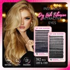 Lash Clusters Kit  120d   150d Natural Fluffy D Curl Lashes Clusters