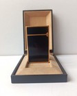 Vintage St Dupont L2 Wood Pattern   Gold Trim Lighter W  Box   Functional