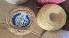 Crochet Thread Variety Lot Multi Colors   Different Sizes New   Used