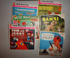 Vintage Gaf View Master Viewer With 26 Cartoon Reels Flintstones  Bambi   