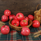 Fake Fruit Artificial Apples  Set Of 12 Decorative Fruit Lifelike Faux Apples   