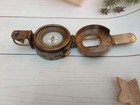 Brass Prismatic Compass Ww2 Style Pocket Lensatic Military Navigation Tool