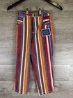 Vtg Baby Guess 90s Striped Aop Jeans Denim And Shirt Set Rare New Old Stock Sz 7