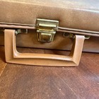 Vintage Japan Slr Camera Accessory Carry Case Faux Leather Tan Film Kit 1970s