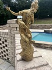 Antique Auguste Moreau Art Nouveau  Bronze Statue Princess Elena French Foundry