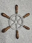 Antique Cast Iron Ship s Wheel  Nautical Maritime