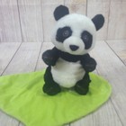 Disney Parks Babies Plush Baby Panda Stuffed Animal Green Leaf Blanket 11 