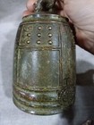 China Bronze Buddhism Temple Bell Chung Chimes Clock Statue