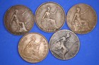 Collection Of British Pennies 1d  Various Monarchs                30299 