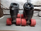 Black W Red Wheels Riedell Dart Quad Roller Skate Size 6 Excellent Condition