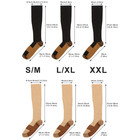 Men Women Knee High Copper Compression Socks 30mmhg Graduated Support S-xxl