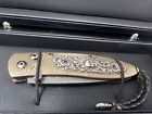 William Henry Knives Monarch Raider Twist Mokume Gane Pocket Knife